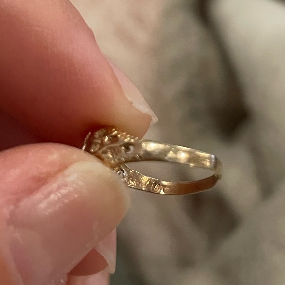 14K Baby Ring Initial “K” - Picture 4 of 6